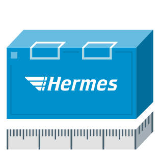 Logo Versand mit Hermes